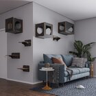 Prateleira Para Gatos 100% Mdf 32x 22x 30 Cm Fredy Preto