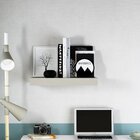 Prateleira Para Livros 45cm Em Tamburato Suporte Invisível De