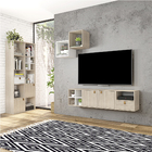 Prateleira para Nicho 29x32cm Carvalho Spaceo Kub