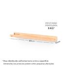 Prateleira Para Quadros 60x10cm - Preta