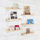 Prateleira Para Quadros E Porta Retratos Pinus E Mdf Branco 6