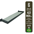 Prateleira Para Shampoo Jacaraipe Preto Inox