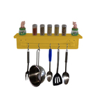 Prateleira Para Temperos E Suporte Utensílios E Panelas Cozin