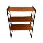 Prateleira Pé Multiuso Ferro E Madeira 100 Cm Decoração Estil