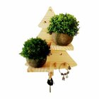 Prateleira Pegboard Arvore 7 Pinos, 2 Prateleiras 10cm Pinus