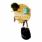 Prateleira Pegboard Circulo 35cm 11 Pinos, 1 Prateleira 13,5c