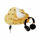 Prateleira Pegboard Nuvem 7 Pinos, 1 Prateleira 13,5cm Pinus