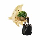 Prateleira Pegboard Peixe 6 Pinos, 1 Prateleira 13,5cm Pinus