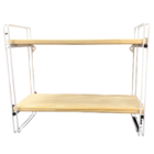 Prateleira Pinus 20 Cm X 49 Cm - Super Luxo C/suporte Branco