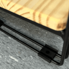 Prateleira Pinus 25 Cm X 120 Cm - Super Luxo C/suporte Preto