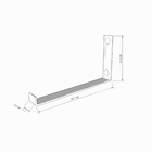 Prateleira Plantas 60x20 MDF Amadeirado Mão Francesa Invertida