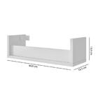 Prateleira Porta Livros Charm Casatema Branco