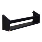 Prateleira Porta Livros Modelo Slip Preta