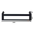 Prateleira Porta Livros Modelo Slip Preta