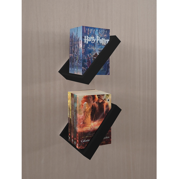 Prateleira Porta Livros Suporte Estante Nicho Decorativo Pare