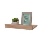 Prateleira Porta Quadros 40 X 15cm Carvalho Suporte Invisível