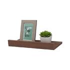 Prateleira Porta Quadros 40 X 20cm Nogal Suporte Invisivel