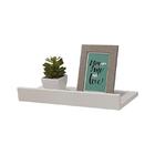 Prateleira Porta Quadros 50 X 15cm Branca Suporte Invisível