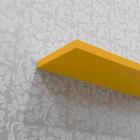 Prateleira Porta Quadros 50 X 20cm Amarelo Suporte Invisivel