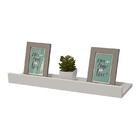 Prateleira Porta Quadros 80 X 10cm Branca Suporte Invisível