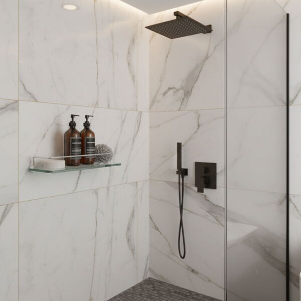 Prateleira Porta Shampoo com Proteção Fenda Alto Brilho Orion