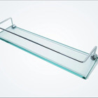 Prateleira Porta Shampoo Com Saboneteira De Vidro Incolor