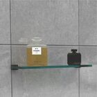 Prateleira Porta Shampoo Suporte Vidro Para Banheiro Fenda Pr