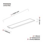 Prateleira Prat 1200/25 P25 Escarlate