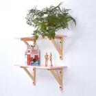 Prateleira Preta 80cm + Mão Francesa