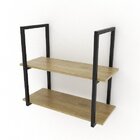 Prateleira Quadro - 2 Vãos Preto