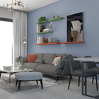 Prateleira Reta 120x23,5cm Terra Cota Borda Reta