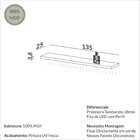 Prateleira Reta 135cm Com Fita Led Tb223f