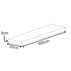 Prateleira Reta Decorativa Com Suporte Invisível Mdf 100x20 P