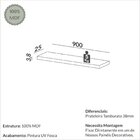 Prateleira Reta Em Mdf 90cm Tb222