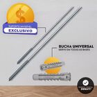 Prateleira Reta Mdf Branca Com Suporte Invisível 120x20 DENATI