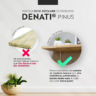 Prateleira Reta Painel Pinus 15mm 120x20 Com Suporte Invisível