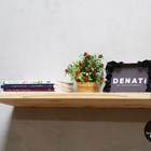 Prateleira Reta Painel Pinus 18mm 90x20 Com Suporte Invisível