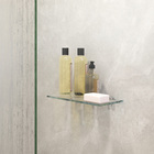 Prateleira Reta Simples Vidro Incolor 30x15cm  Sensea