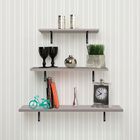 Prateleira Retangular Bemfixa Grafite 60x30cm - 86030