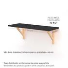 Prateleira Rosa Chá 60cm + Mão Francesa