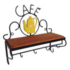 Prateleira Rústica Café Estilizada Bule Amarelo