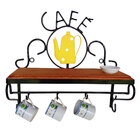 Prateleira Rústica Café Estilizada Bule Amarelo