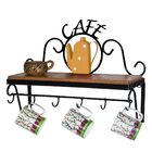 Prateleira Rústica Café Estilizada Bule Laranja