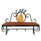 Prateleira Rústica Café Estilizada Bule Laranja