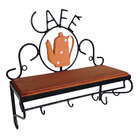 Prateleira Rústica Café Estilizada Bule Laranja