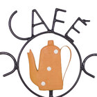 Prateleira Rústica Café Estilizada Bule Laranja