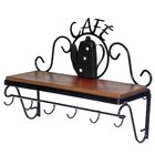 Prateleira Rústica Café Estilizada Bule Preto