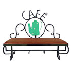 Prateleira Rústica Café Estilizada Bule Verde