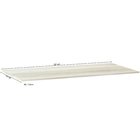 Prateleira sem Suporte 120x30x1,5cm Madeira Legno Crema Luciane