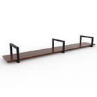 Prateleira Simples 150cm Iron Wood-mappin - Amendoa / Preto